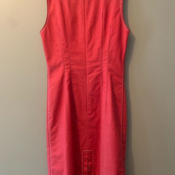 ETCETERA Red ZIP Down Dress - Picture 4 of 5